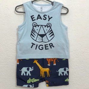 Baby Gap Tank with Shorts Unisex Romper